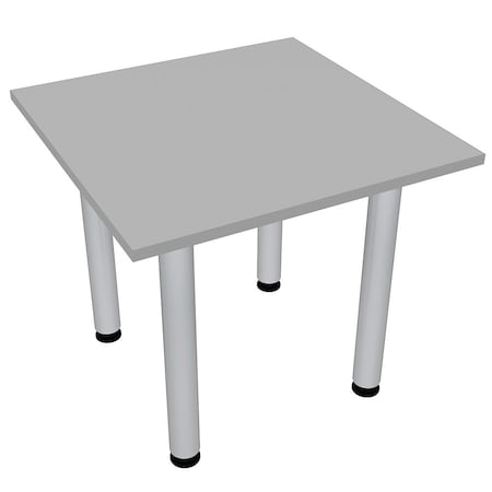 Skutchi Designs 34 in W, 34 in L, 29 in H, Engineered Wood Top, Grey HAR-SQ-34-POST-XD01